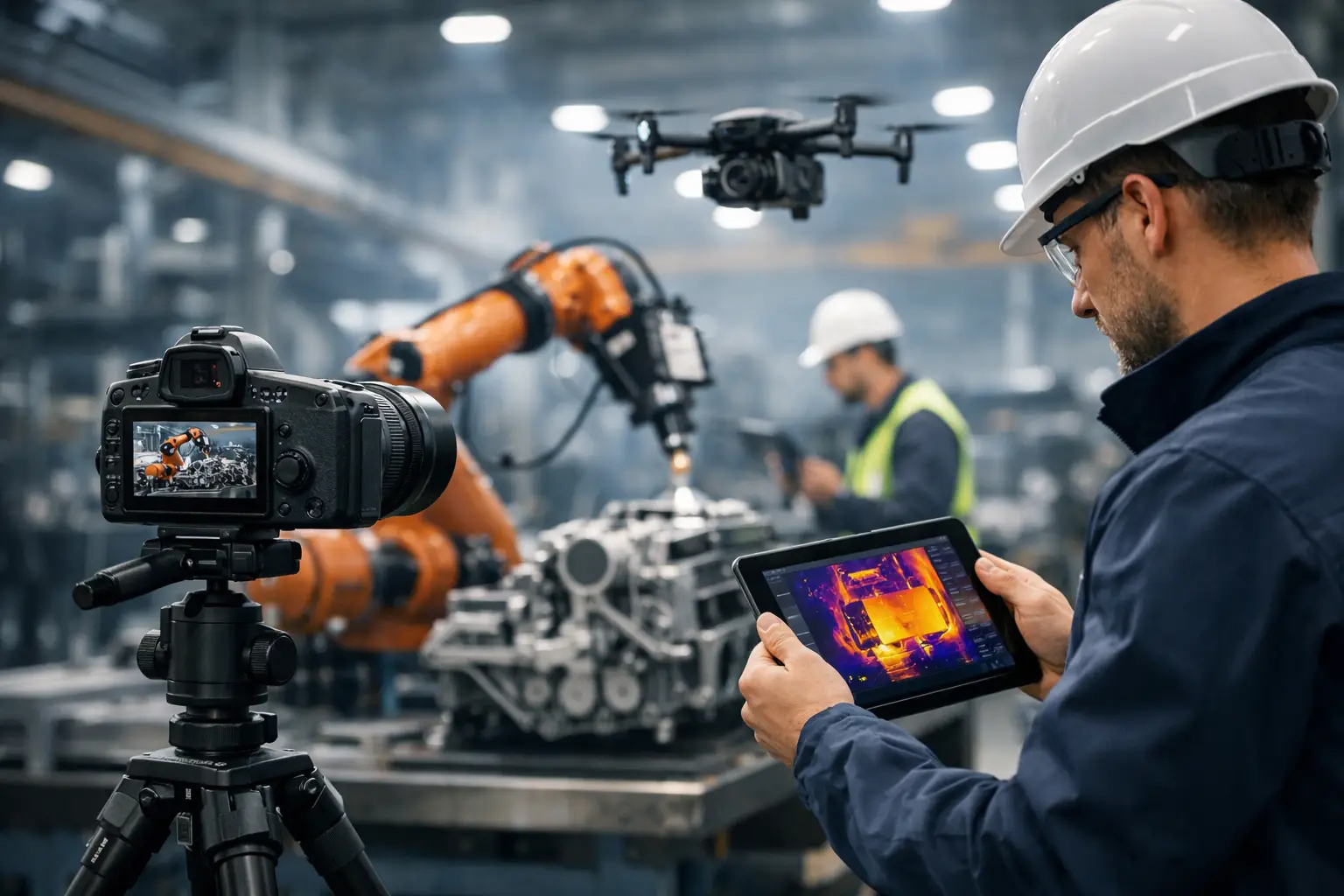 Nowe technologie zdjęć przemysłowych w firmie